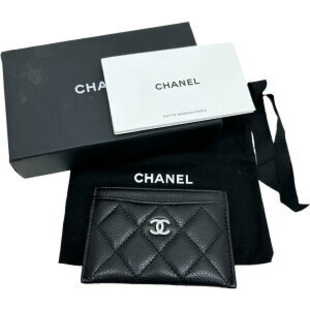 CHANEL Matelasse Business Card Case Caviar Leather Black - Picture 8 of 8